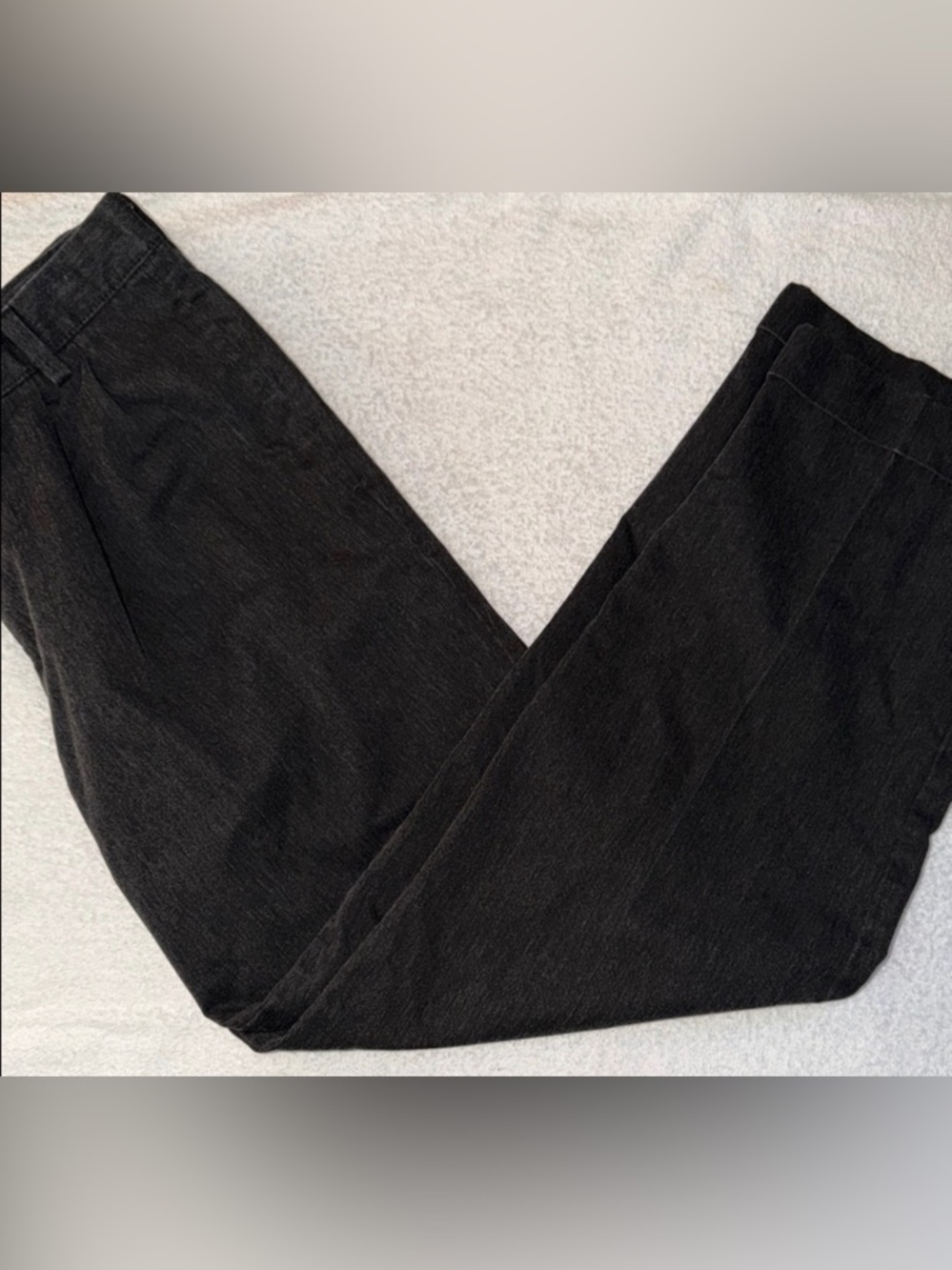 VTG Docker’s Charcoal Cuffed Chino Dress Pant 30x30 Stain Defender DuPont Teflon